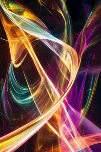 炫彩动感光线交织图案