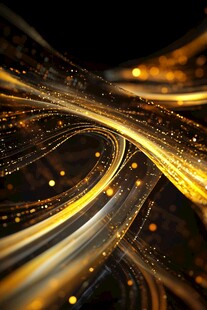 金色流光动感抽象背景图