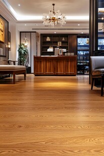 豪华客厅木地板及精致陈设