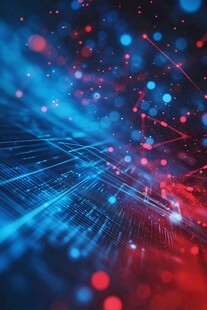科技感数据流动背景图