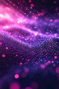 梦幻紫色粒子动感背景