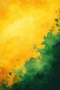 黄绿交融水彩背景纹理