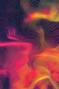 炫彩动感线条抽象艺术图