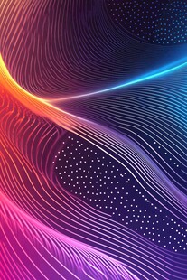 绚丽多彩流动线条背景图