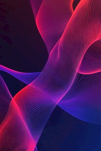 梦幻炫彩流动线条背景