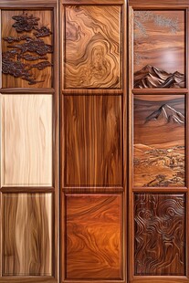 精美木雕门板展示