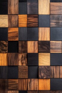 木纹拼贴方块墙面纹理