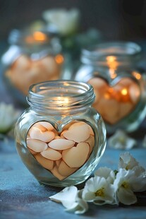 心形蜡烛罐 浪漫氛围感拉满
