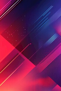 炫彩科技风几何线条背景