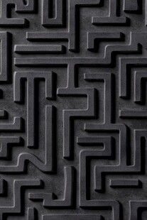 黑色迷宫纹理图案背景