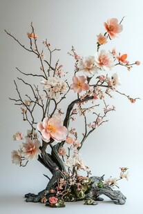 中式插花艺术之精美盆景