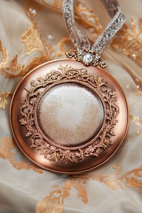 复古雕花铜质珠宝饰品