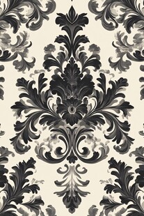 黑白欧式古典花纹图案
