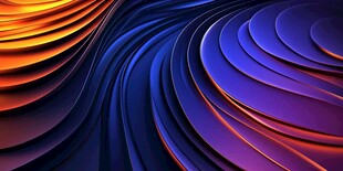 绚丽波纹渐变抽象背景图