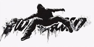 街头舞者动感瞬间