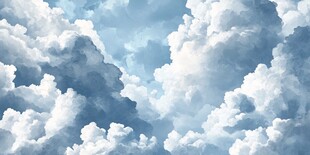 梦幻云海天空壮丽景象