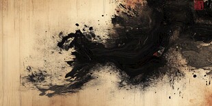 水墨飞溅艺术背景图