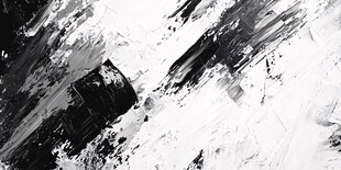 黑白笔触抽象艺术背景