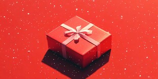 红色礼盒 浪漫节日氛围