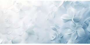 淡蓝花卉梦幻背景图