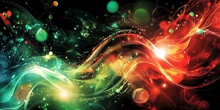 梦幻炫彩光影抽象背景图