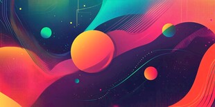 梦幻绚丽的宇宙星球景观