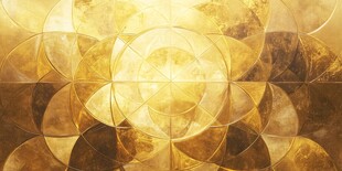 金色几何抽象图案背景
