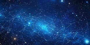 梦幻星空网络连线背景图