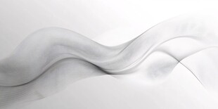 流动的白色抽象波浪线条