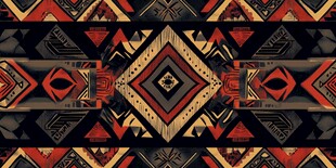 部落风几何图案装饰纹样