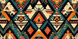几何民族风图案纹理背景