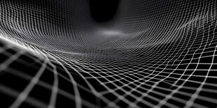 黑白网格空间视觉效果