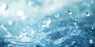 水滴飞溅的灵动瞬间