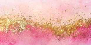 梦幻粉金渐变水彩背景图