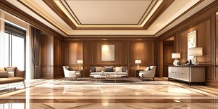 豪华大气的现代中式客厅