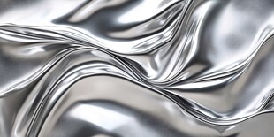 银色绸缎质感动态背景图