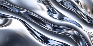 金属质感流动波纹背景