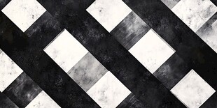 黑白几何拼接纹理图案