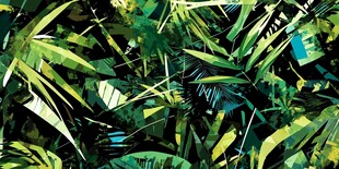 热带植物抽象艺术图案