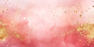 梦幻粉色金箔水彩背景图