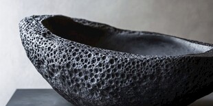 独特纹理的手工陶艺碗