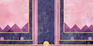 几何图案装饰艺术风背景