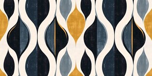 几何波浪图案 现代装饰风