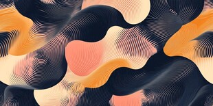 动感抽象波纹图案设计