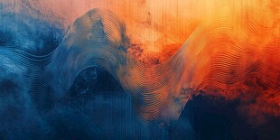 绚丽动感抽象波浪图景