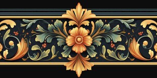 欧式古典花卉装饰图案