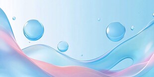 梦幻渐变流体水滴背景图