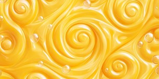 黄色螺旋状液体纹理效果