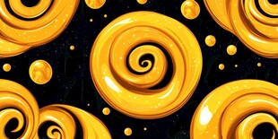 金色旋涡图案背景纹理