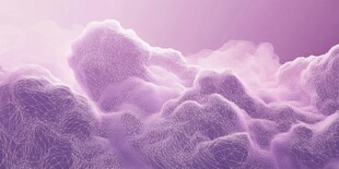 梦幻紫色云雾景观